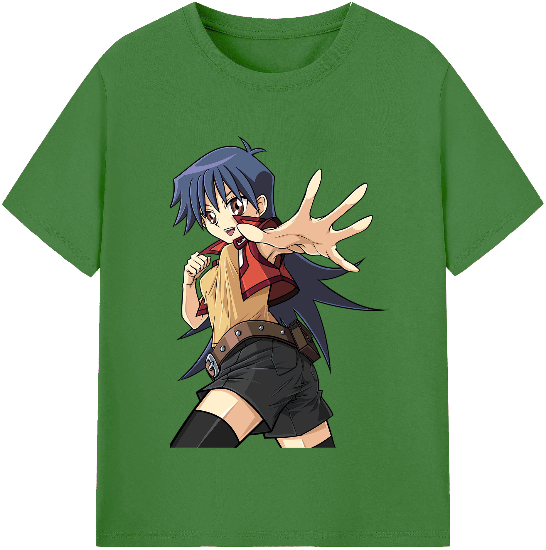 （画像用） 遊☆戯☆王 Yu-Gi-Oh! レディースカジュアルプリントTシャツ（綿100％）